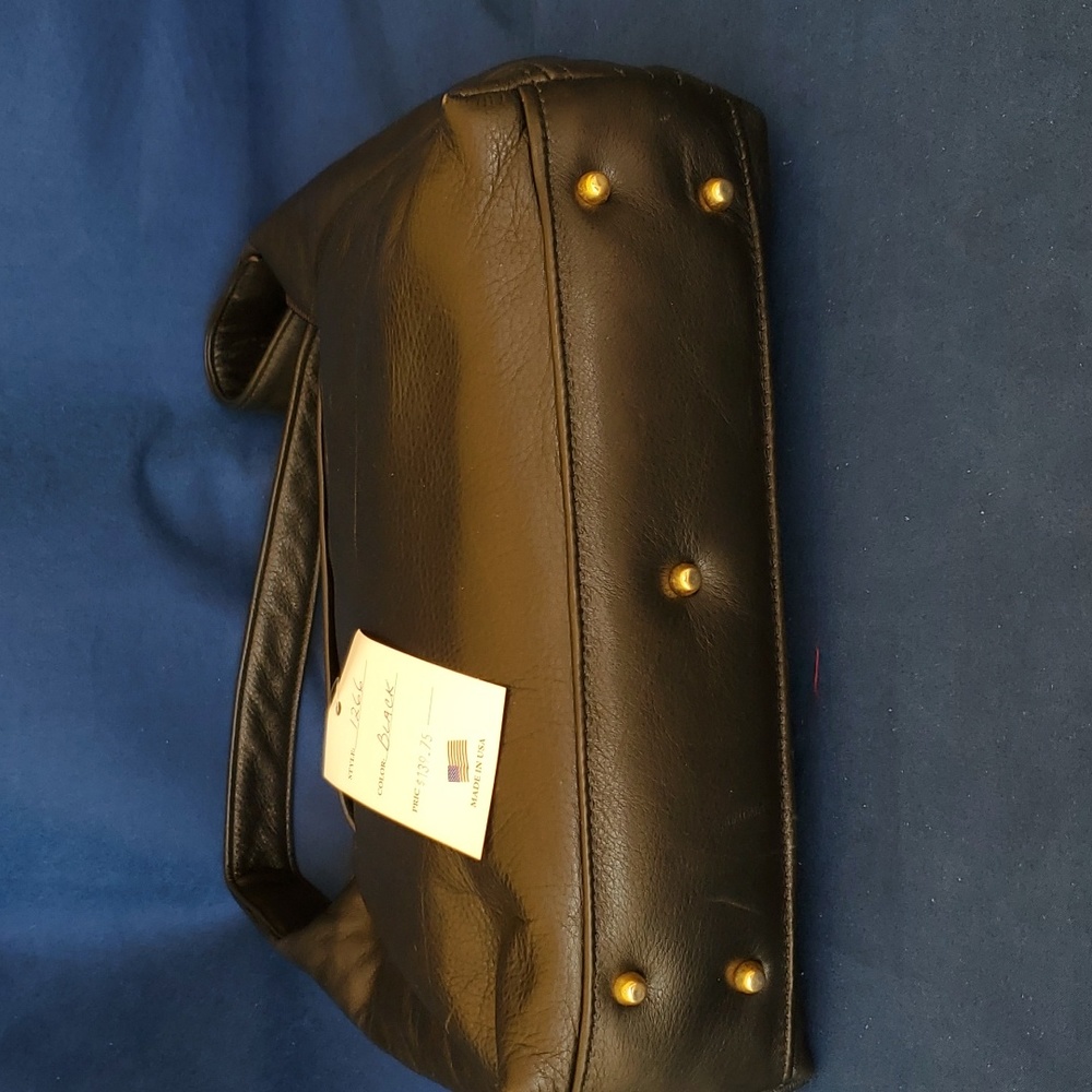 Bags by pinky brown genuine leather handbag new with tags - Picture 4 of 5